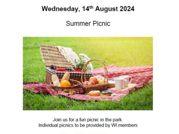 Malmesbury WI August Meeting - Summer Picnic